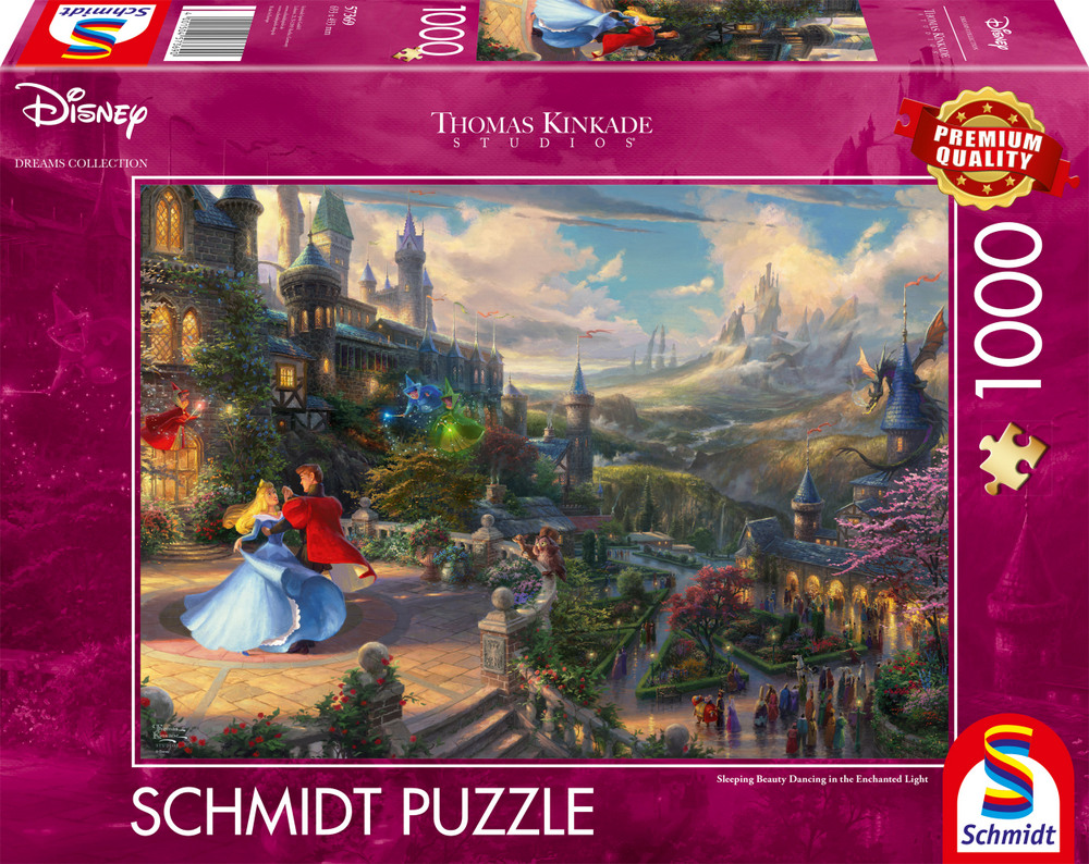 Disney: Kinkade - Tornerose - Dansen, 1000 brikker