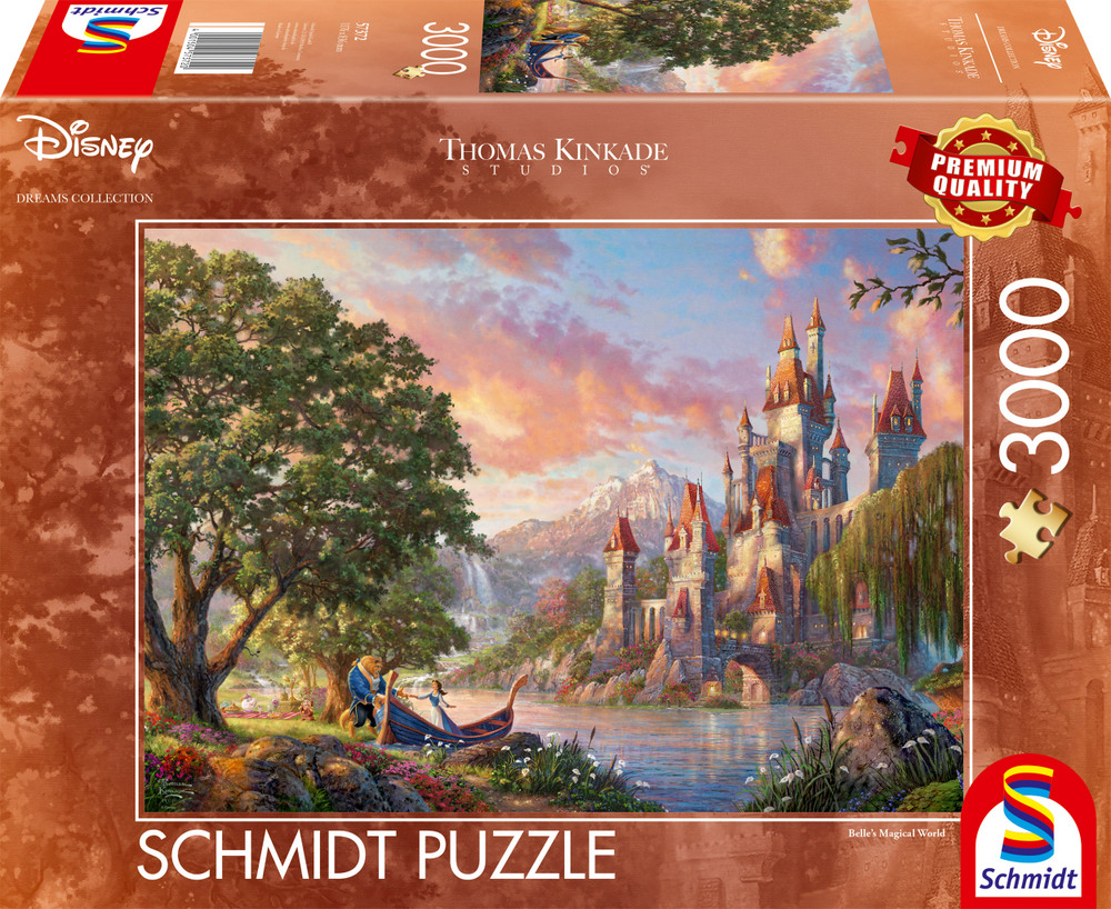 Disney: Kinkade - Skønheden og Udyret, 3000 brikker