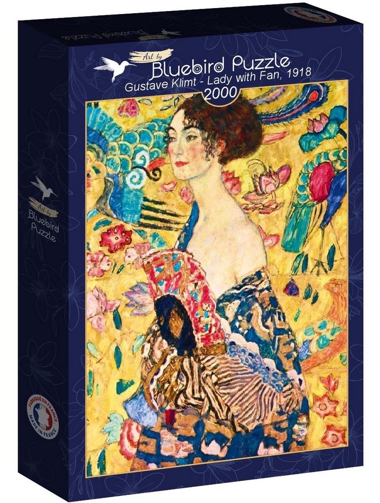 Klimt: Kvinde med vifte, 2000 brikker