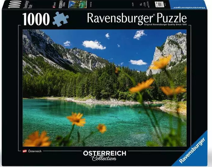Østrig: Grüner See, Tragöss, 1000 brikker