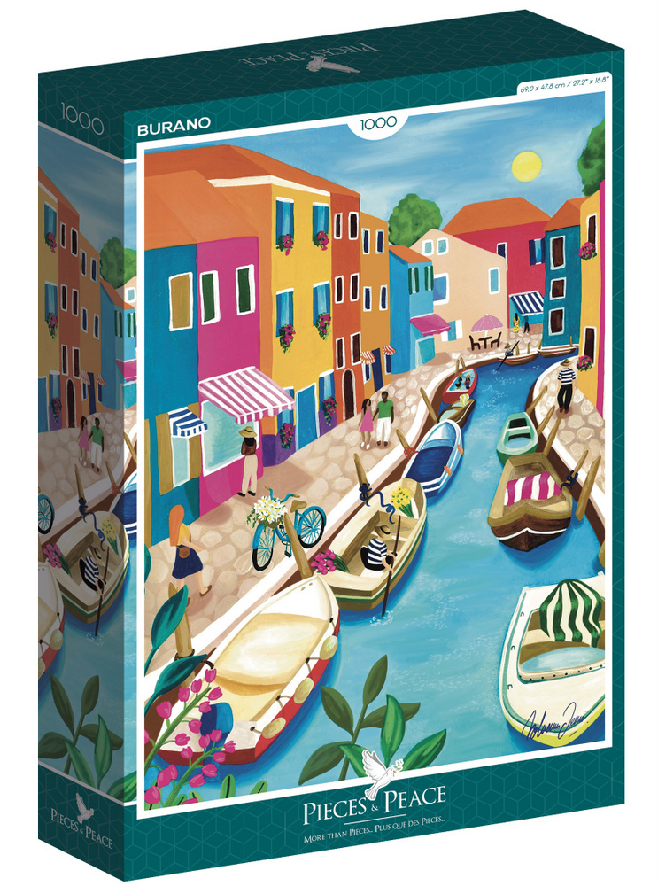 Burano, Italien, 1000 brikker