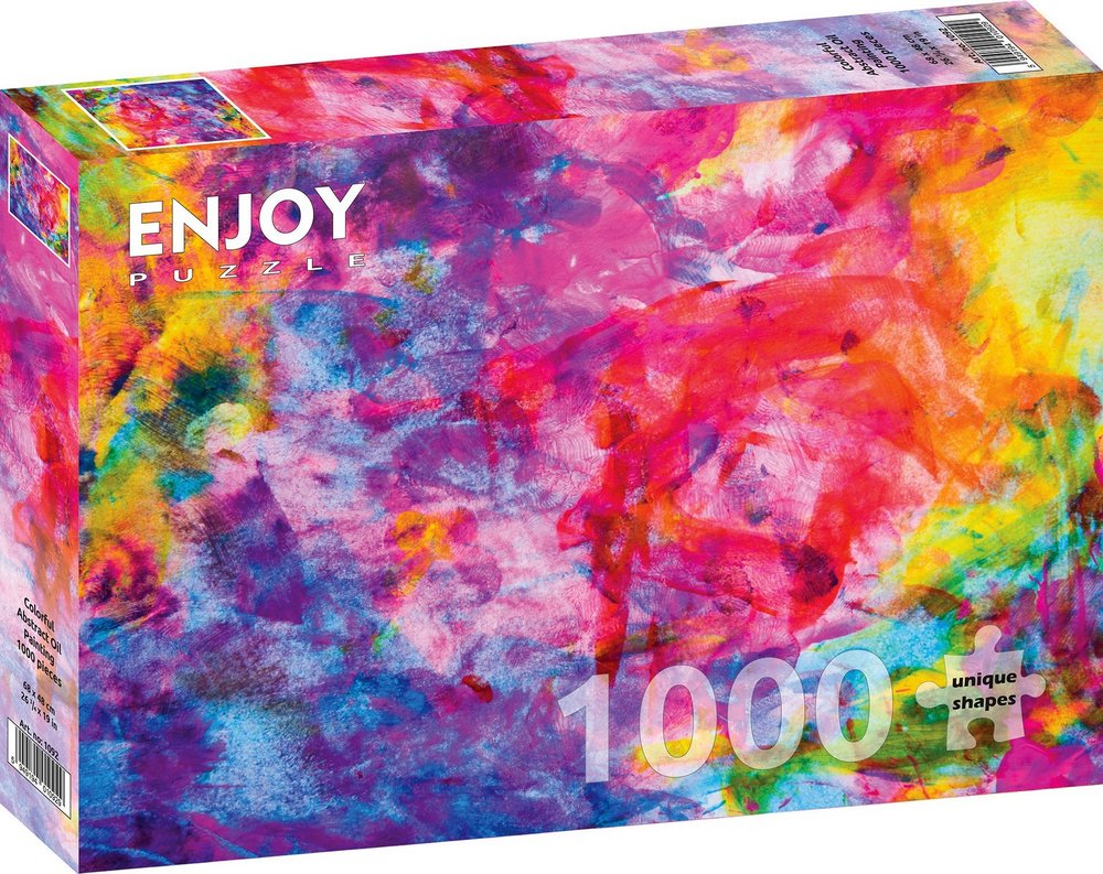 Farverigt: Abstrakt, 1000 brikker