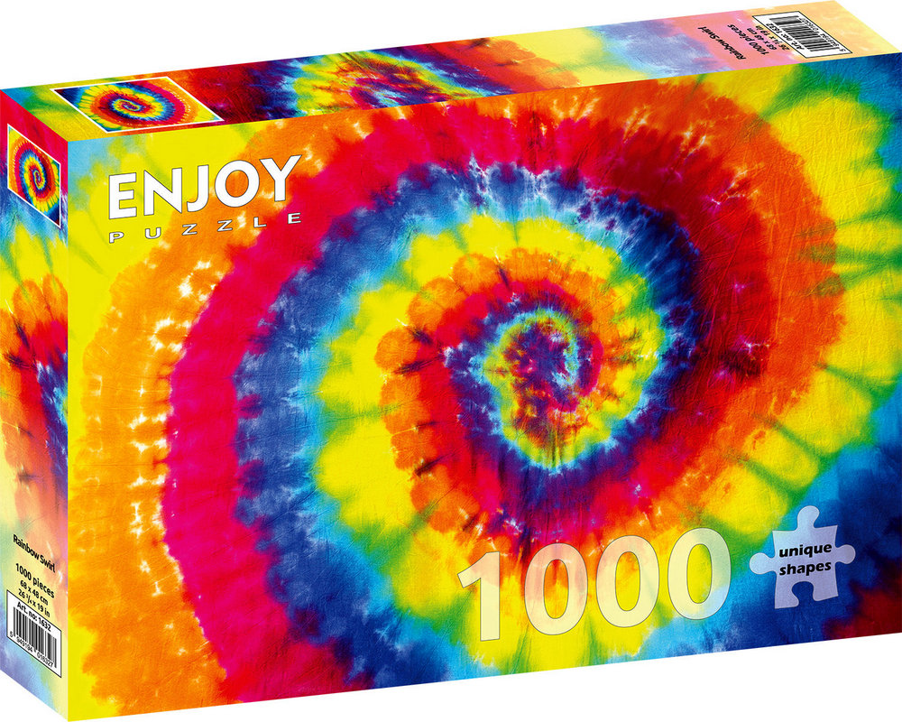 Farverig: Hjerte, 1000 brikker