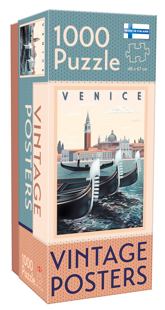 Vintage Posters: Venedig, 1000 brikker