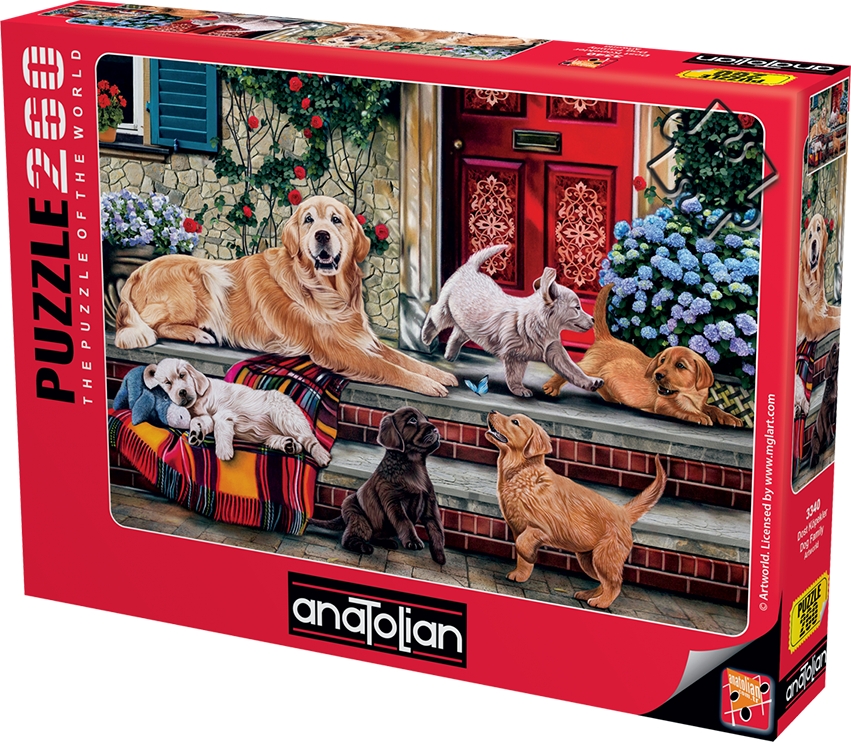 Hunde familien, 260 brikker