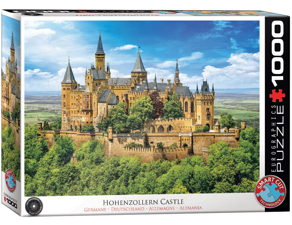 Tyskland: Hohenzollern slottet, 1000 brikker