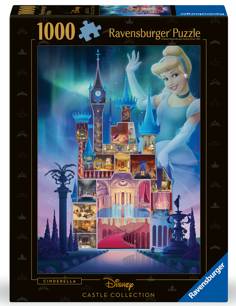 Ravensburger Puslespil - Disney slotte: Askepot, 1000 brikker
