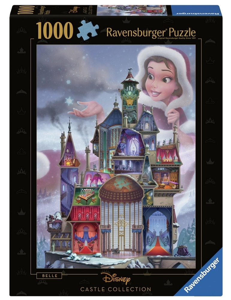 Ravensburger Puslespil - Disney slotte: Belle, 1000 brikker
