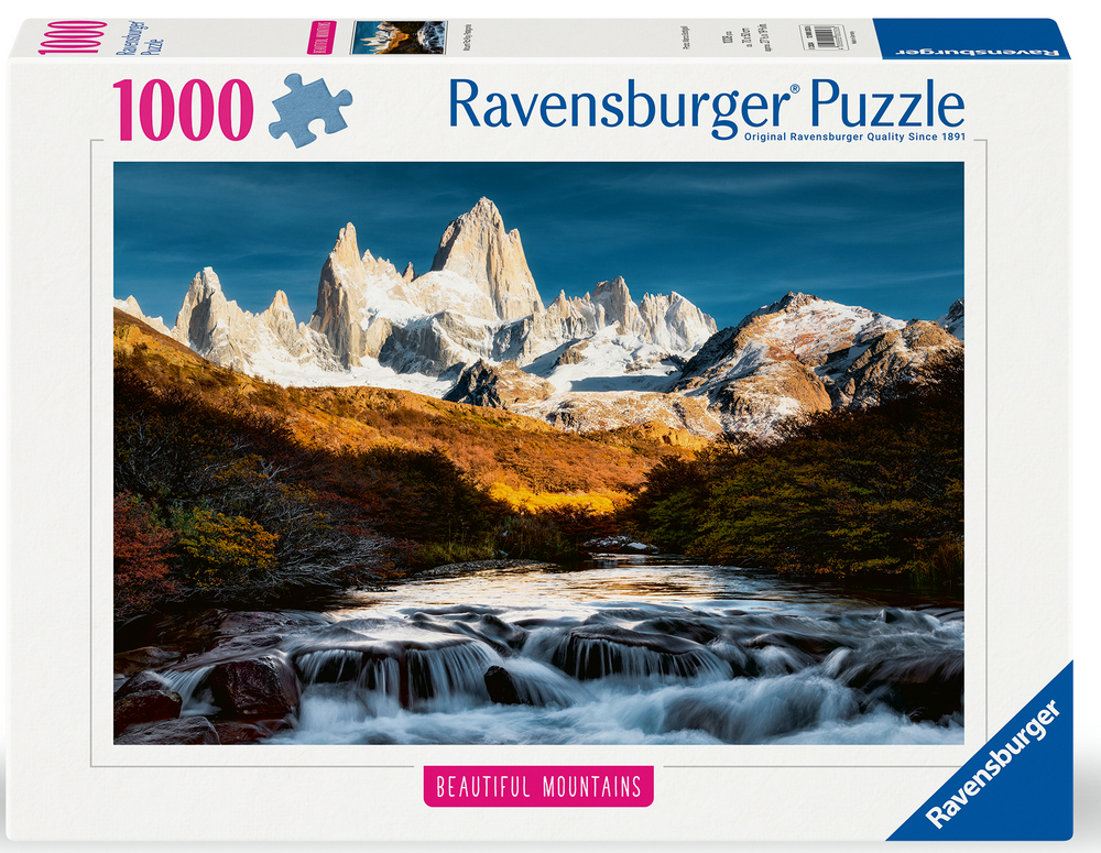 Argentina: Fitz Roy, Patagonien, 1000 brikker