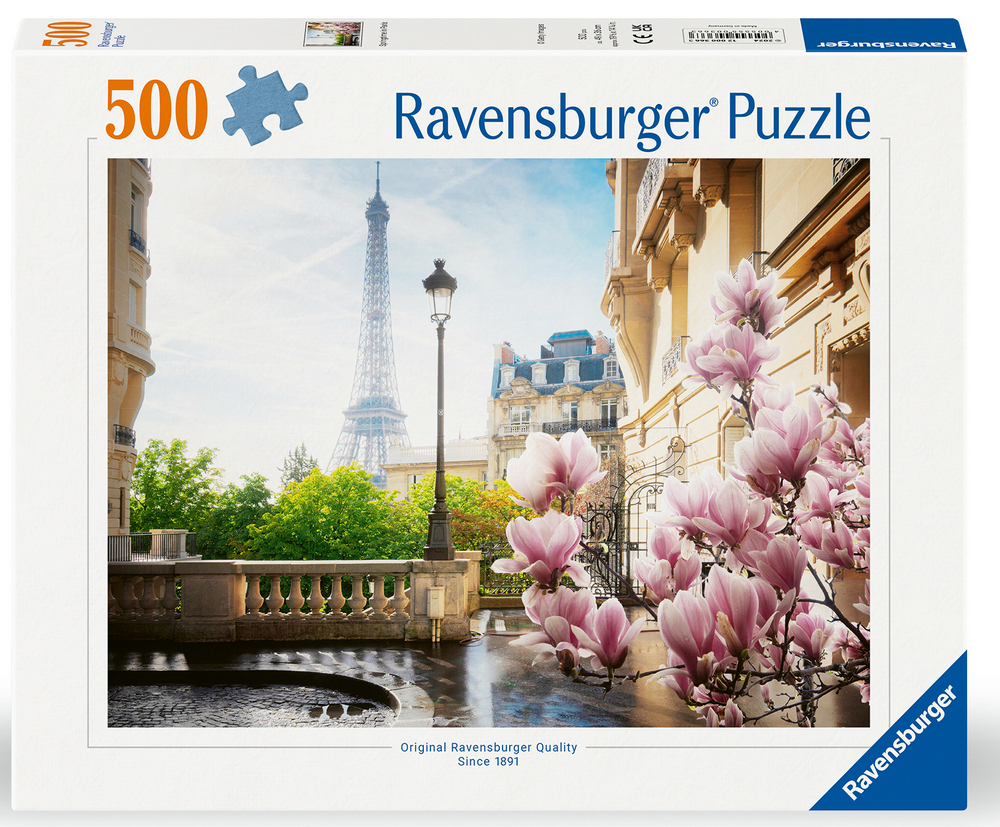 Ravensburger Puslespil - Frankrig: Forår i Paris, 500 brikker