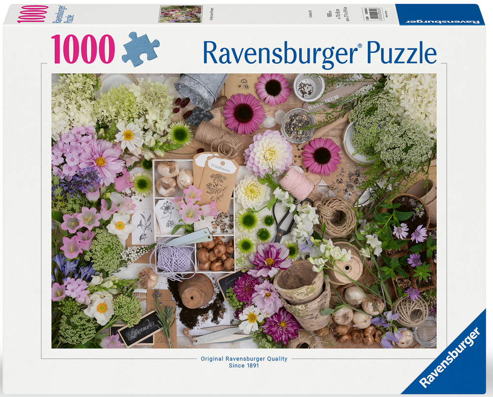 Ravensburger Puslespil - Blomsterbinderens arbejdsbord, 1000 brikker
