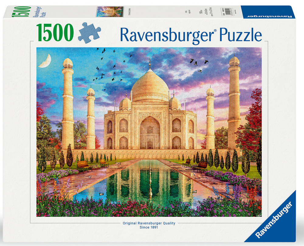 Ravensburger Puslespil - Taj Mahal - Indien, 1500 brikker