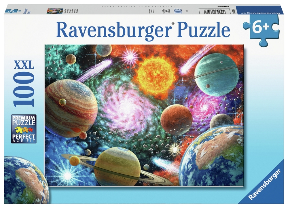 Ravensburger Puslespil - Planeter, 100 brikker