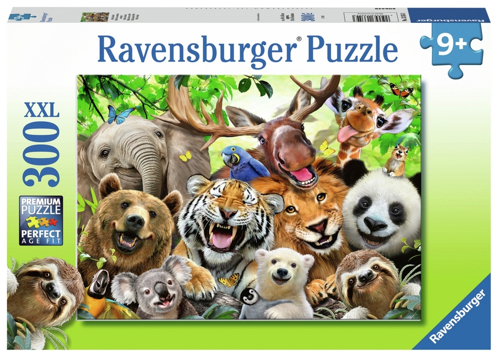 Ravensburger Puslespil - Selfie - Eksotiske dyr, 300 brikker