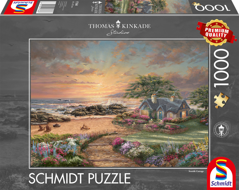 Kinkade: Huset ved havet, 1000 brikker