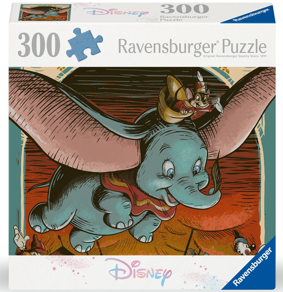 Ravensburger Puslespil - Disney: Dumbo, 300 brikker