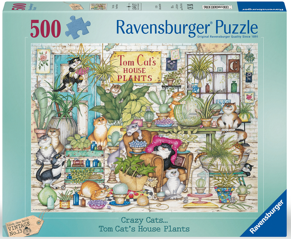 Ravensburger Puslespil - Smith: Kattene i udestuen, 500 brikker