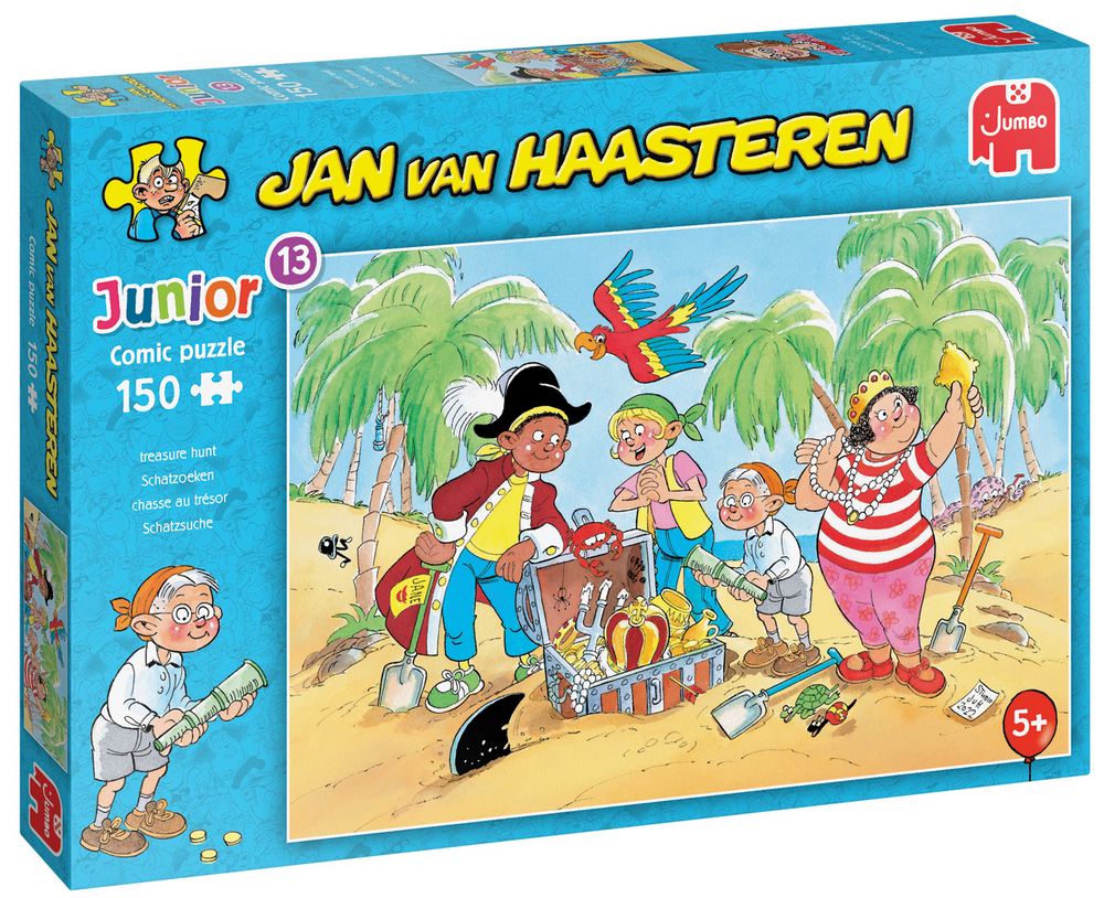 Jan Van Haasteren Puslespil - Skattejagt, 150 brikker