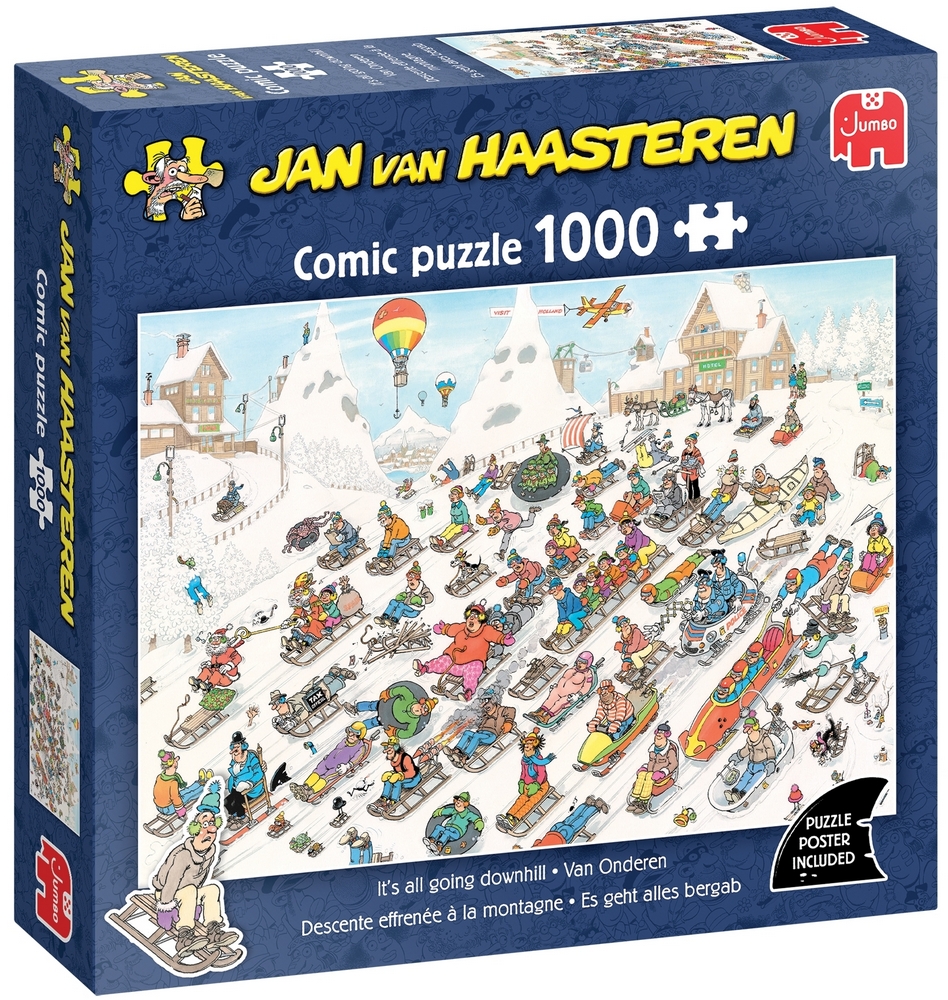 Herfra går det ned ad bakke!, 1000 brikker
