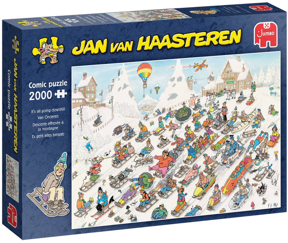 Herfra går det ned ad bakke!, 2000 brikker