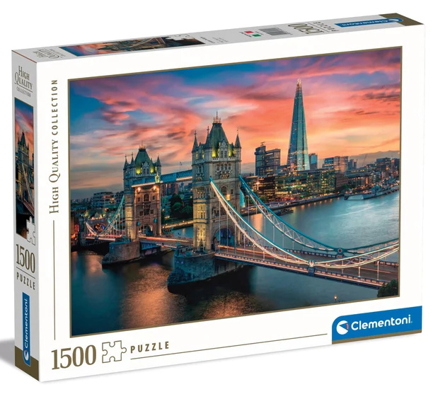 Tower Bridge ved aftentide, 1500 brikker