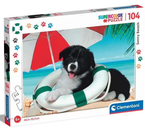 Hunden på stranden, 104 brikker