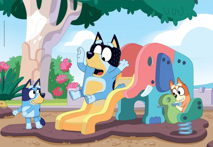 Bluey: På legepladsen, 104 brikker