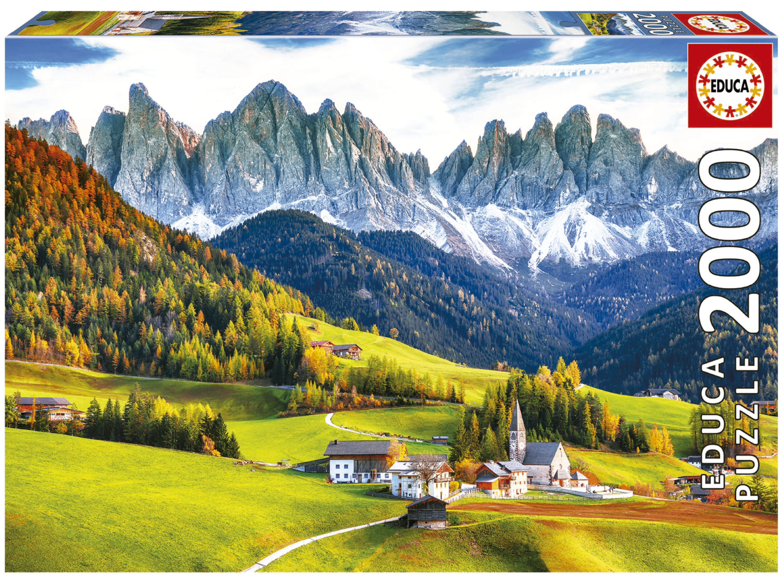 Efterår i Dolomitterne, 2000 brikker