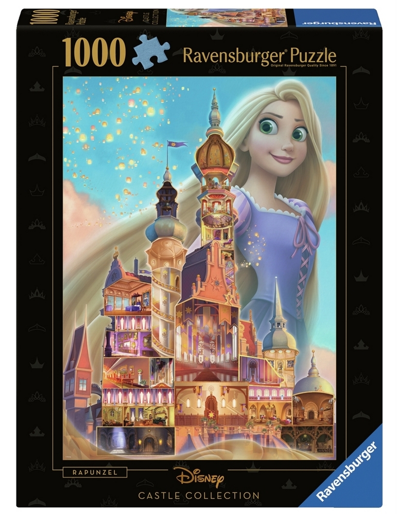Ravensburger Puslespil - Disney slotte: Rapunzel, 1000 brikker