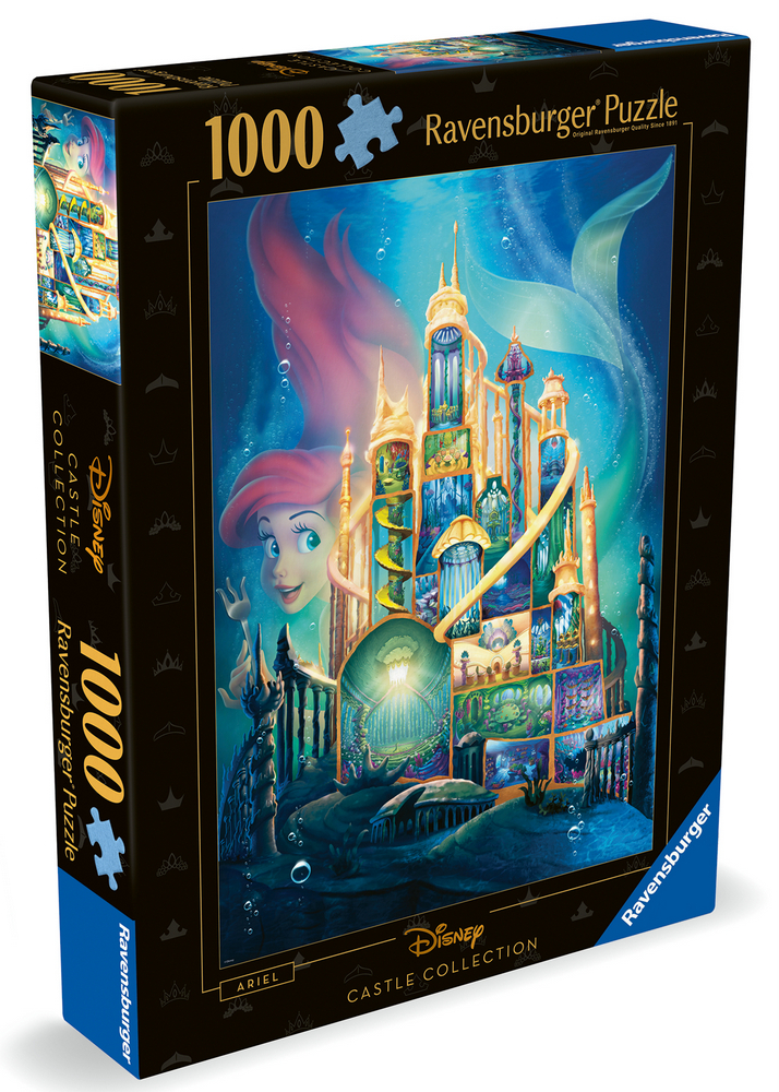 Ravensburger Puslespil - Disney slotte: Ariel, 1000 brikker