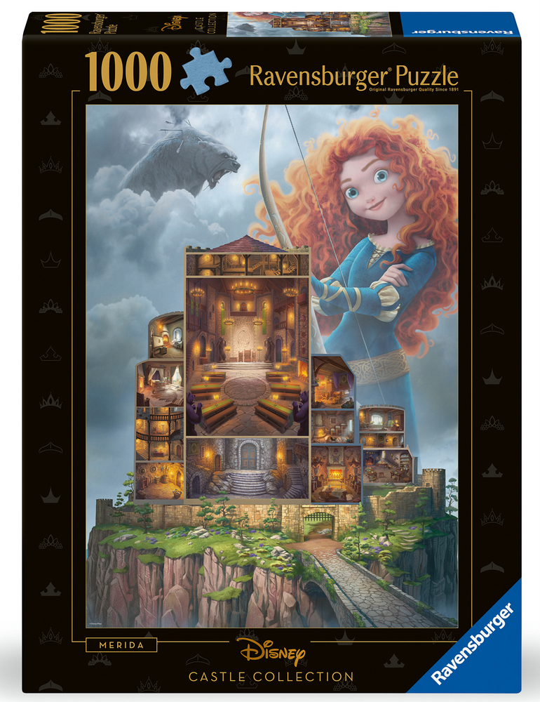 Ravensburger Puslespil - Disney slotte: Merida, 1000 brikker