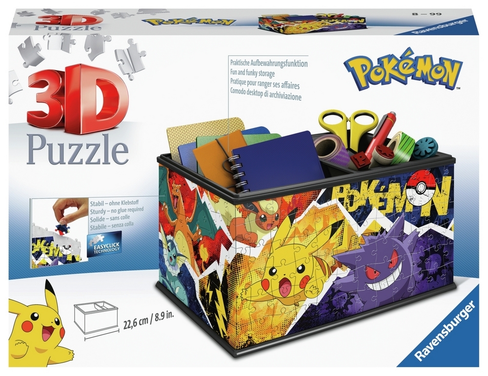 Ravensburger Puslespil - 3D: Pokemon - Kiste, 216 brikker