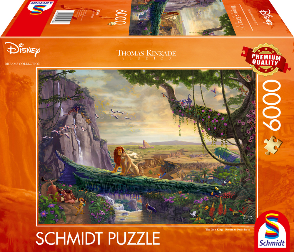 Disney: Kinkade - Løvernes konge, 6000 brikker