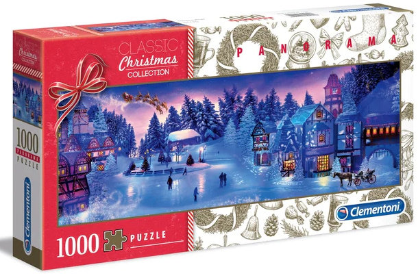 Julestemning i byen - Panorama, 1000 brikker