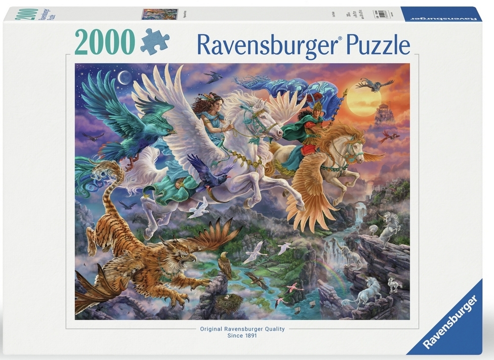 Ravensburger Puslespil - Pegasus og venner, 2000 brikker