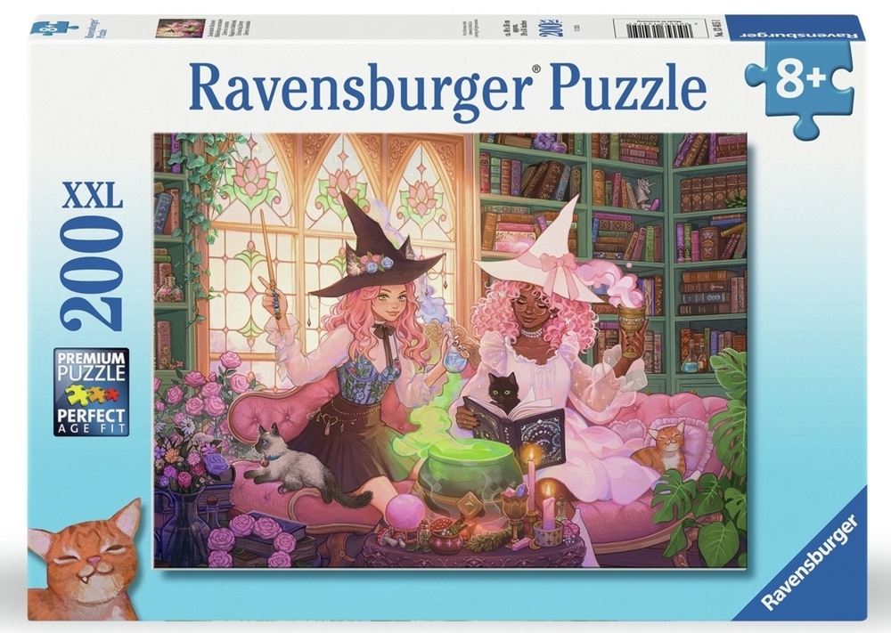 Ravensburger Puslespil - Det fortryllede bibliotek, 200 brikker
