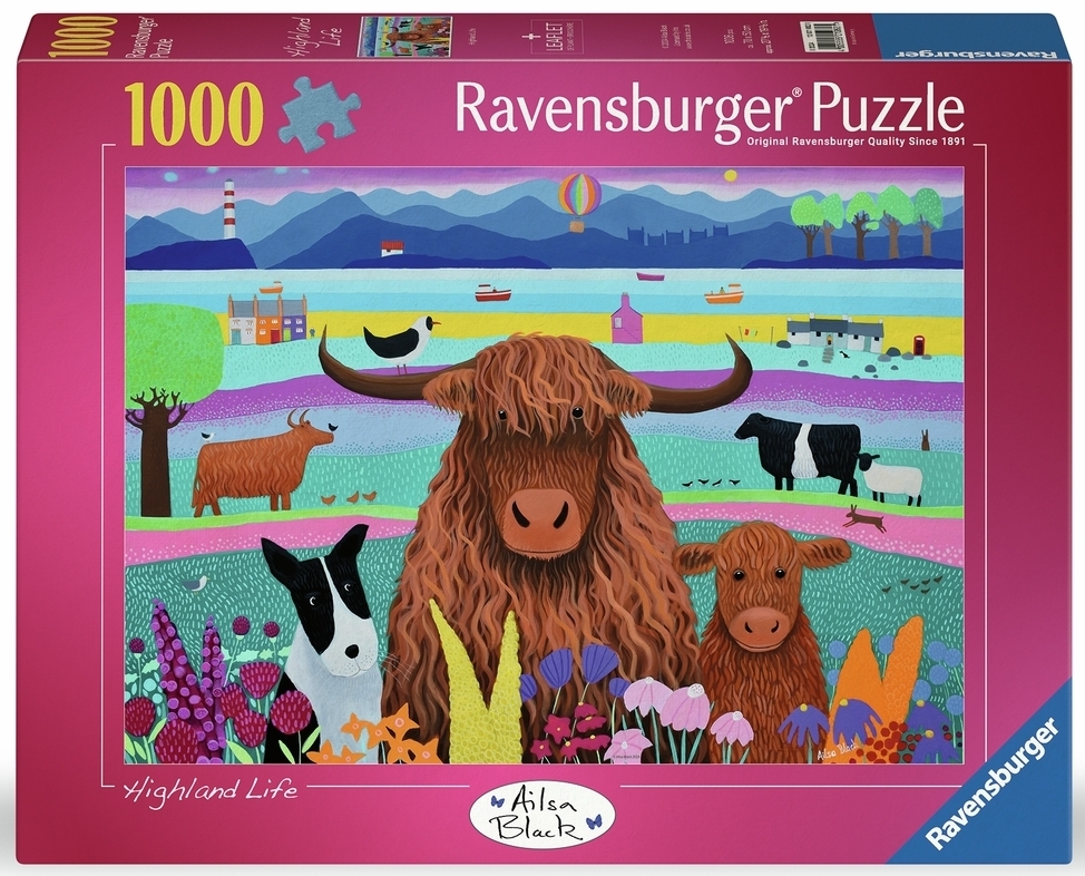 Ravensburger Puslespil - Højlandet, 1000 brikker