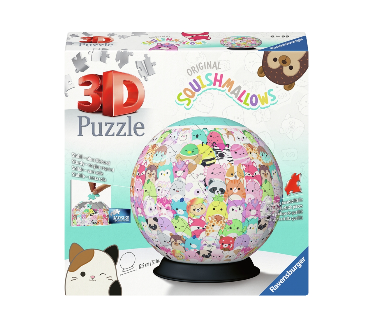Ravensburger Puslespil - 3D Bold: Squishmallows, 72 brikker