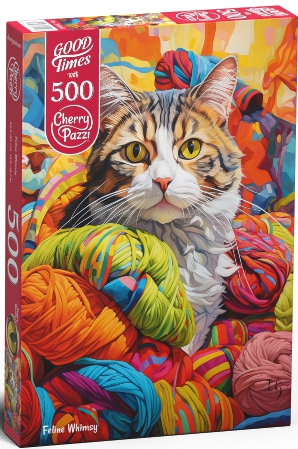 Kat blandt garnnøgler, 500 brikker