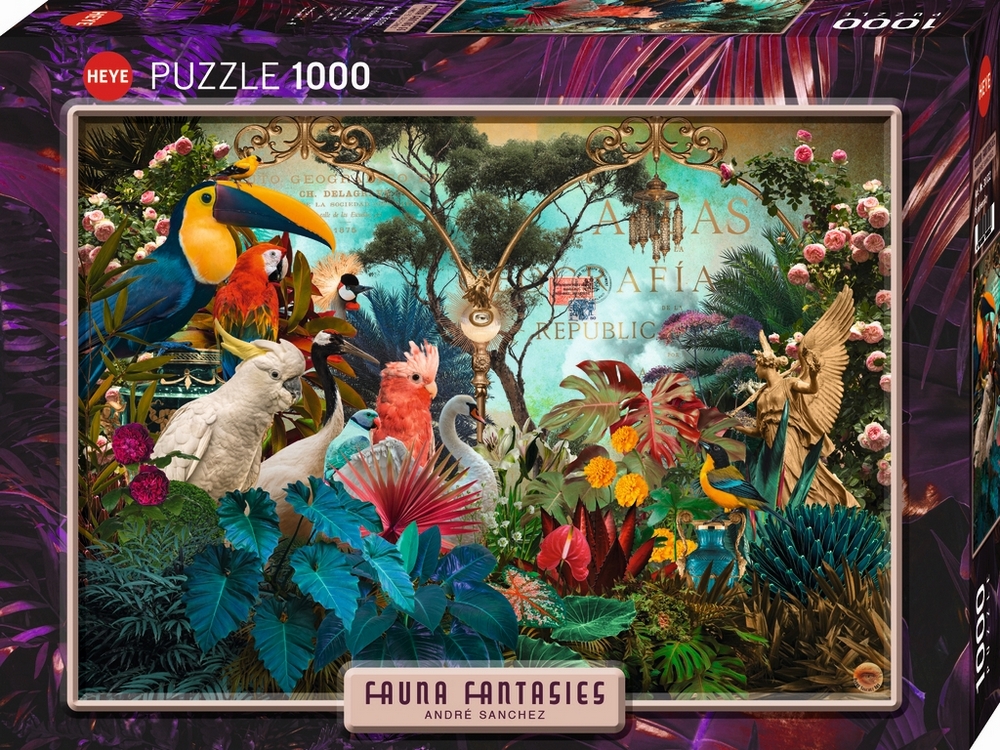 Sanchez: Farverige fugle, 1000 brikker