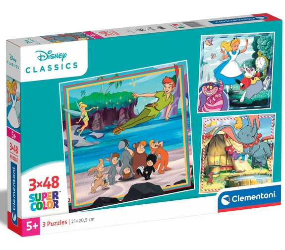 Disney: Klassikere, 3x48 brikker