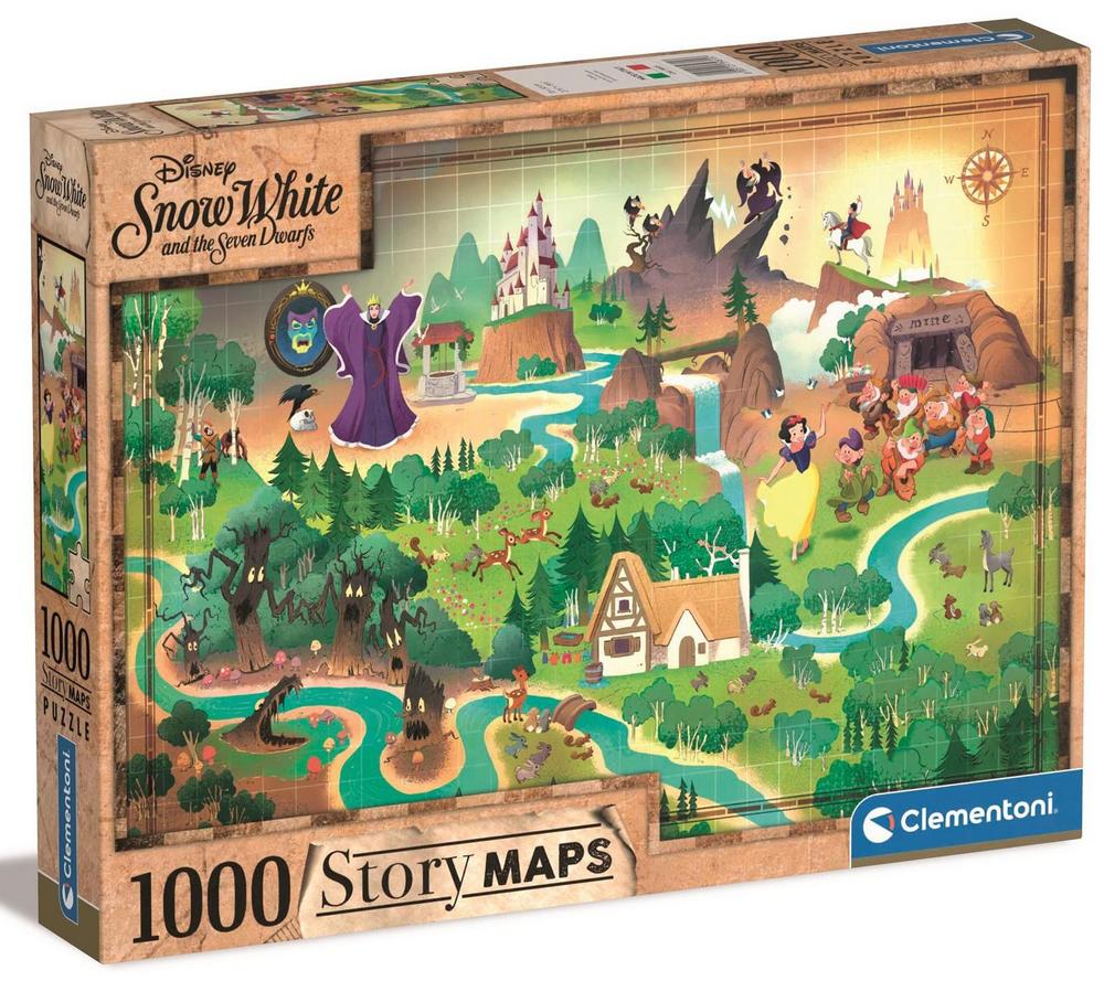 Disney: Snehvide - Kort, 1000 brikker