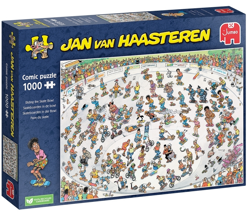 Jan Van Haasteren Puslespil - Sjov på skater-banen, 1000 brikker
