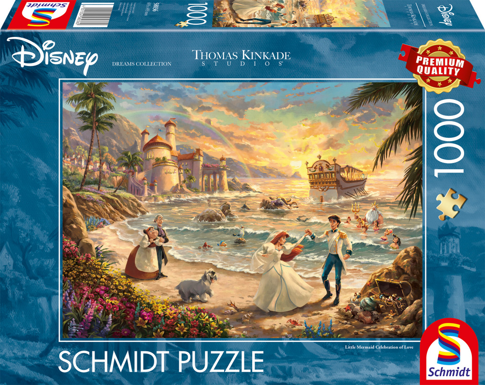 Disney: Kinkade - Den lille havfrue, 1000 brikker