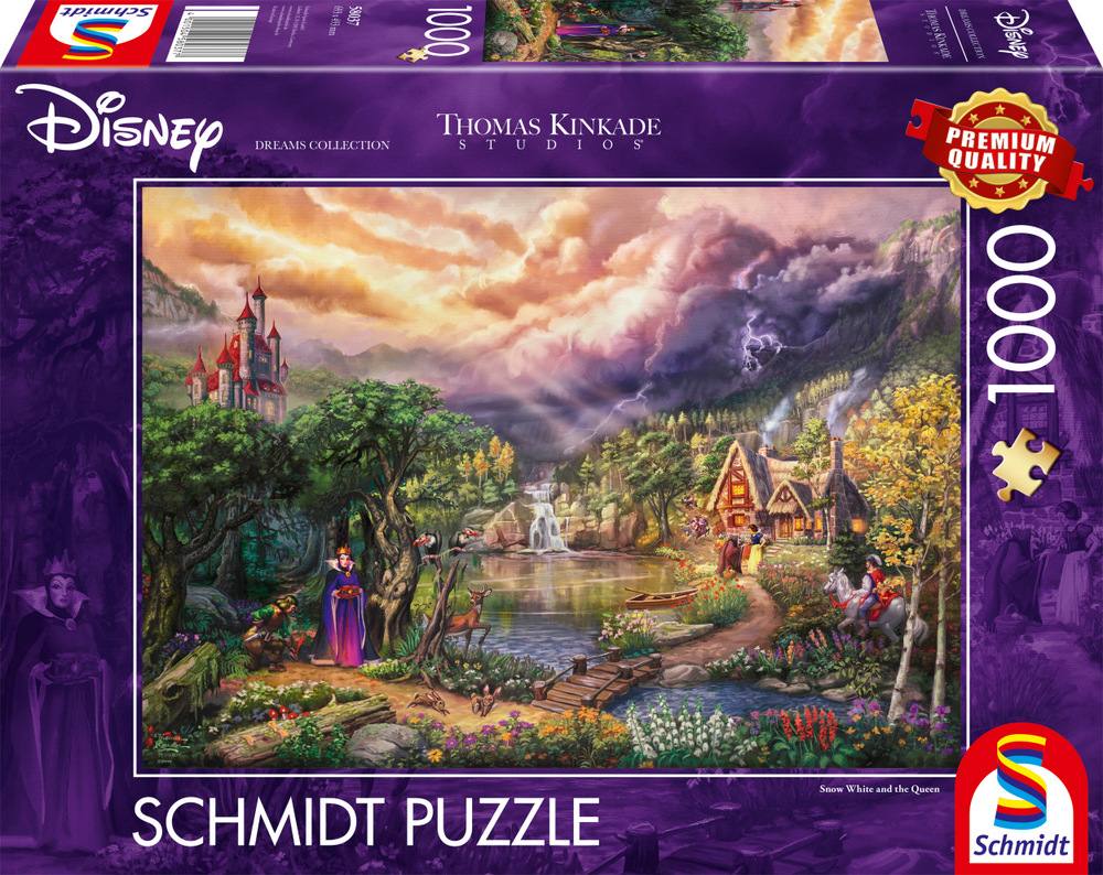 Disney: Kinkade - Snehvide og dronningen, 1000 brikker