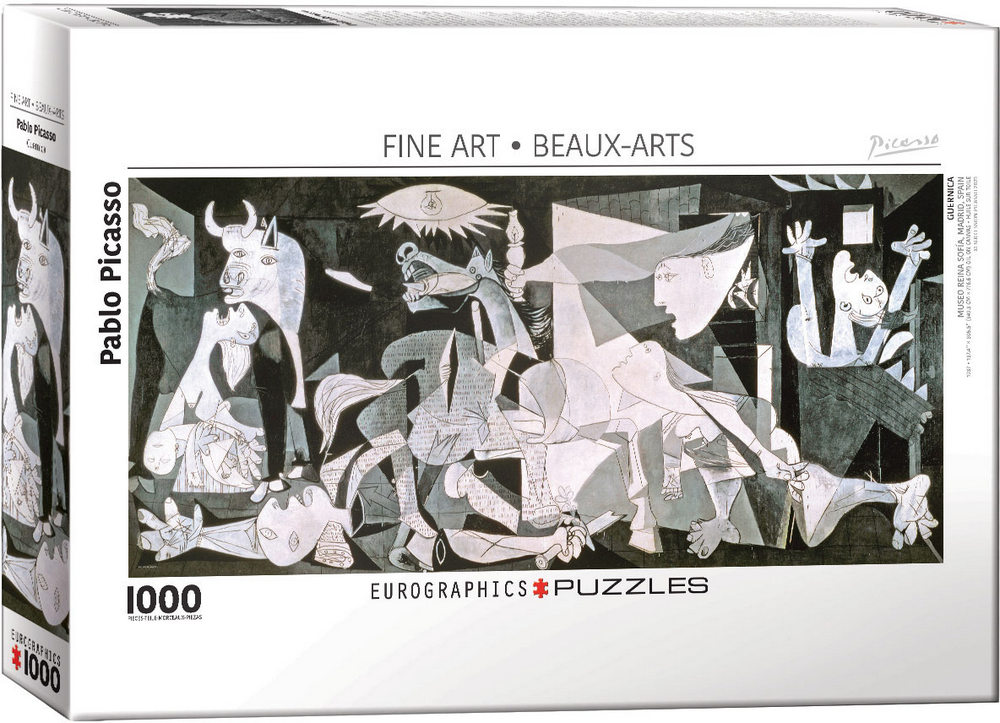 Picasso: Guernica - Panorama, 1000 brikker