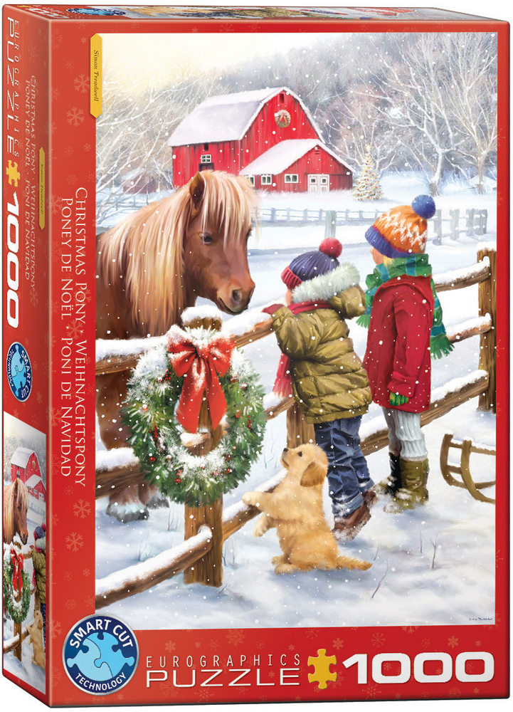 Treadwell: Pony ved juletide, 1000 brikker