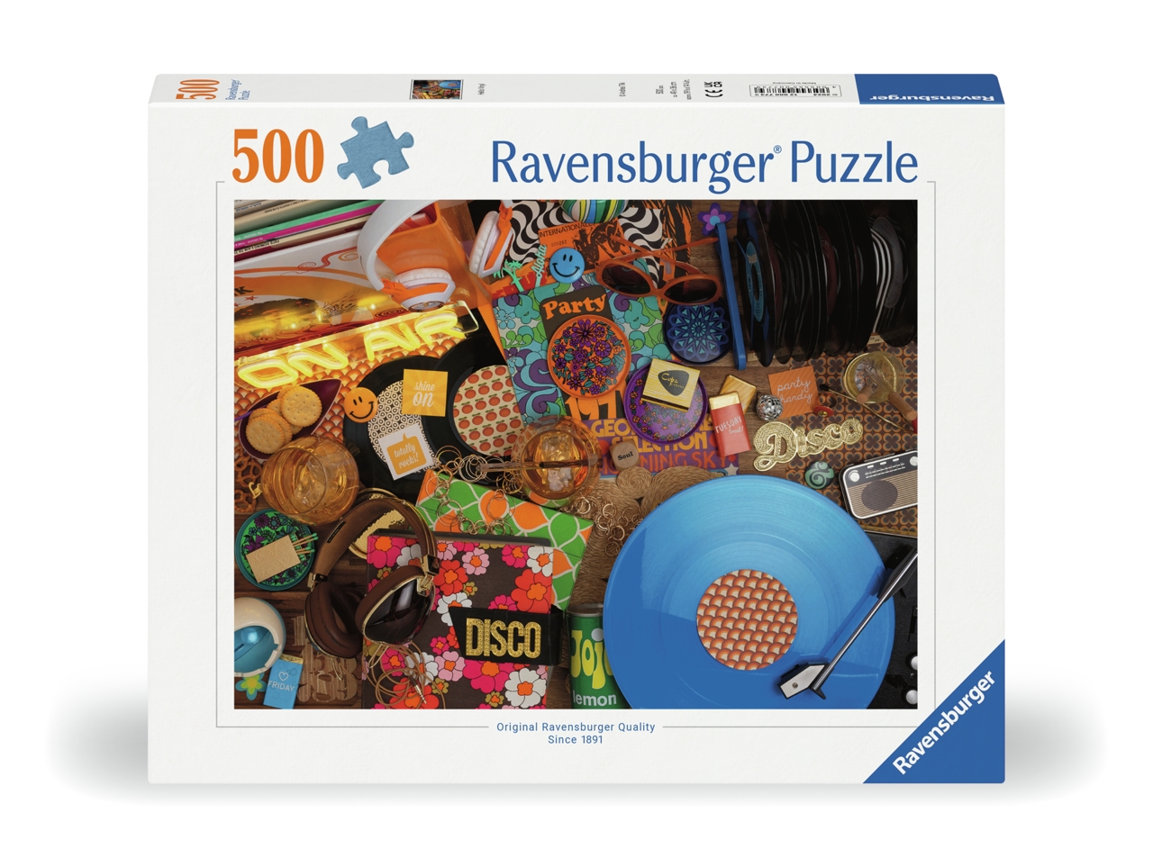 Ravensburger Puslespil - Disco og vinyl, 500 brikker
