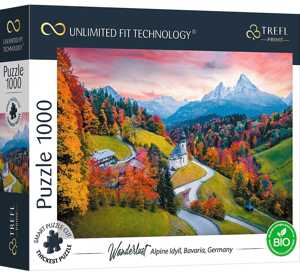 Tyskland: Alperne - Bayern, 1000 brikker