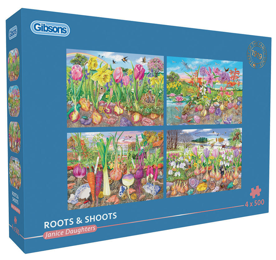 Daughters: Blomsterløg og rodfrugter, 4x500 brikker